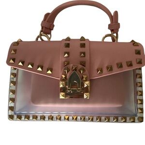 MOST WANTED  Pink Studded 👜 handbag with insert